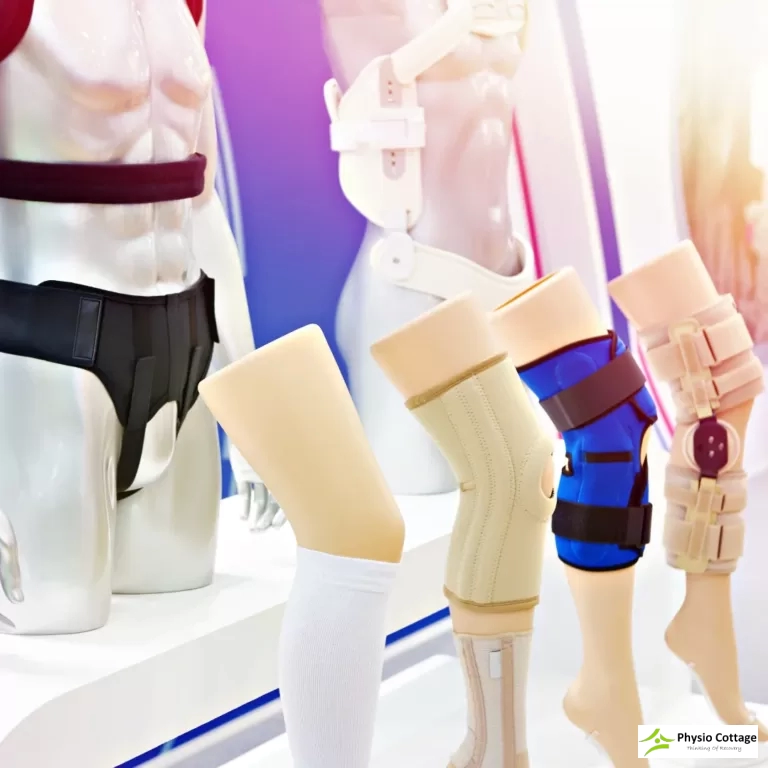 Knee brace fitted at Physio Cottage in Scarborough