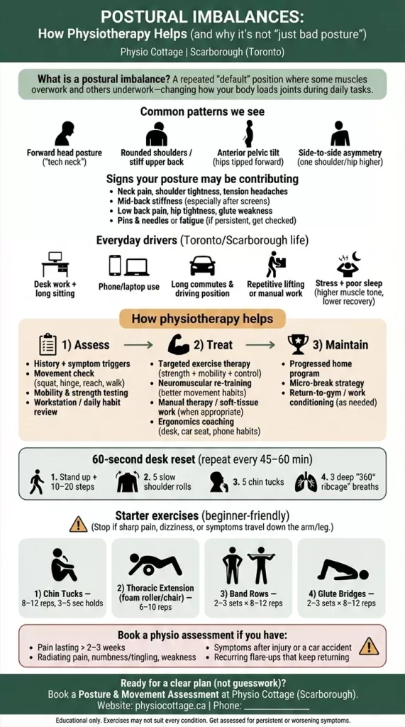 Infographic How Physiotherapy Helps Postural Imbalances